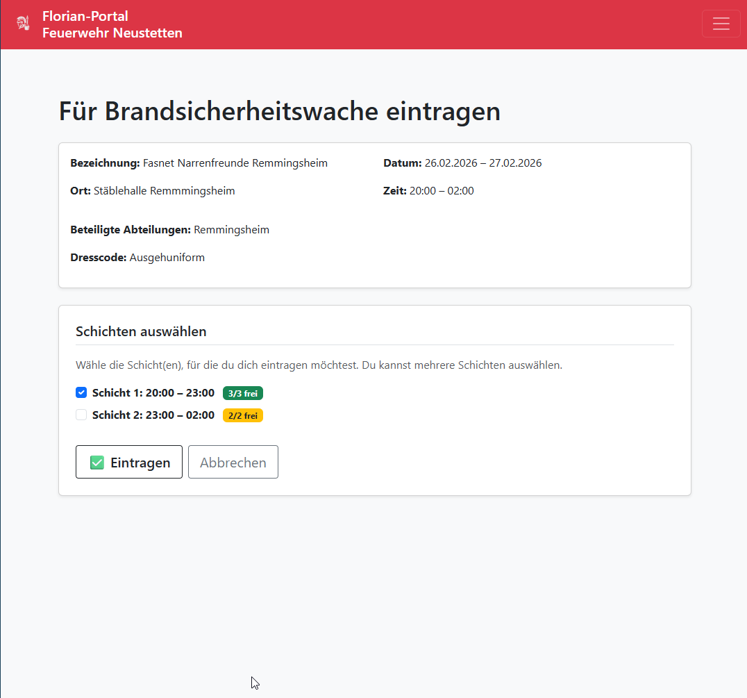 BSW Selbsteintragung